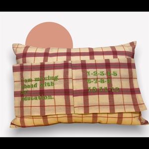 ReadMeBooky Unique Inspirational Embroidered Pillow